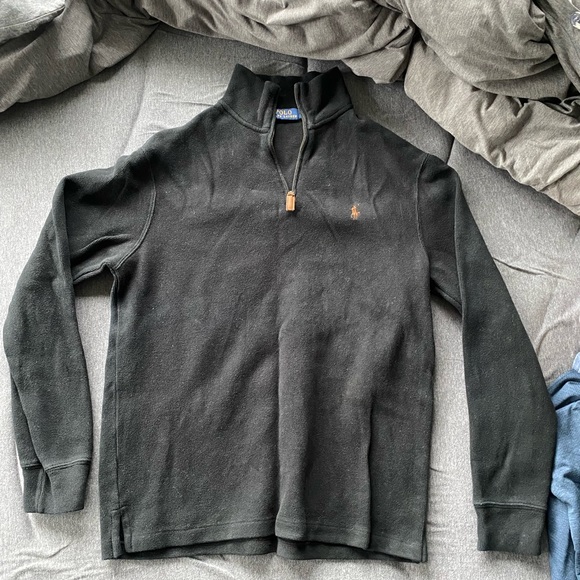 Polo Ralph Lauren Other - Polo Ralph Lauren Men’s Black Quarter Half Zip Sweater Great Condition Small